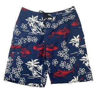 Columbia PFG Swim Shorts Hawaiian Men's UPF 50 Fish Responsibly Board 32